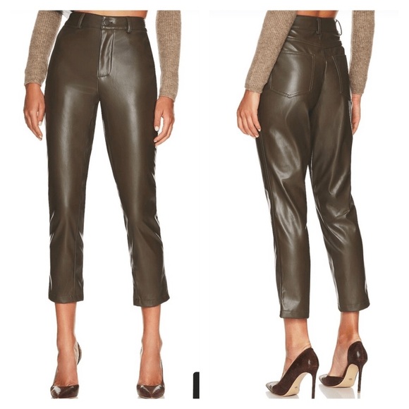 BCBGeneration Olive‎ Faux Leather Pants (S) - Picture 4 of 10